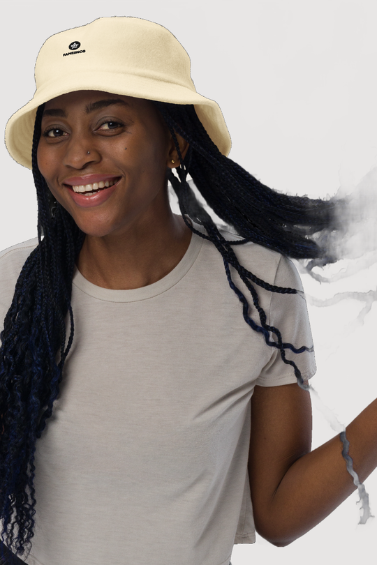 Unstructured Terry Cloth Bucket Hat - Famesnob