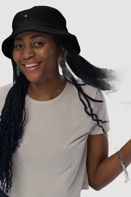 Unstructured Terry Cloth Bucket Hat - Famesnob