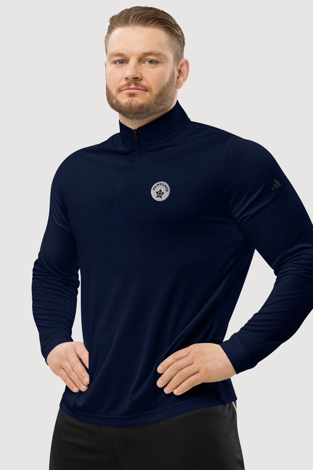 Adidas Quarter Zip Pullover - Famesnob