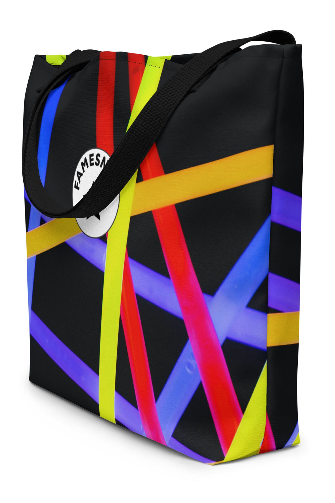 Large Beach Tote Bag w/ Pocket - Famesnob