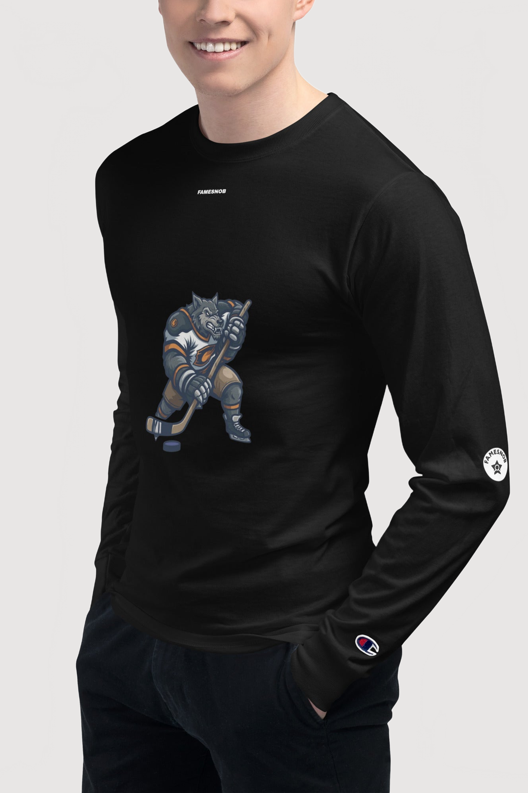 Champion Long Sleeve T-shirt - Famesnob