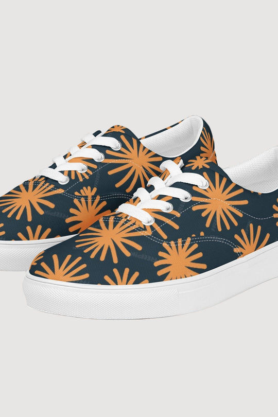 Lace-up Canvas Shoes - Famesnob