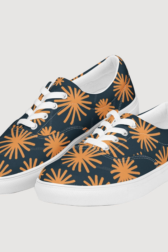 Lace-up Canvas Shoes - Famesnob