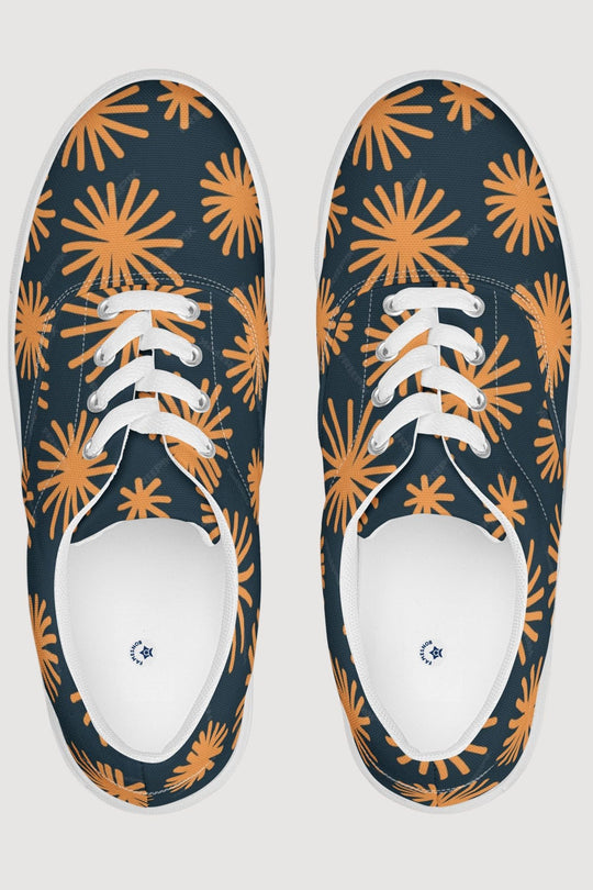 Lace-up Canvas Shoes - Famesnob