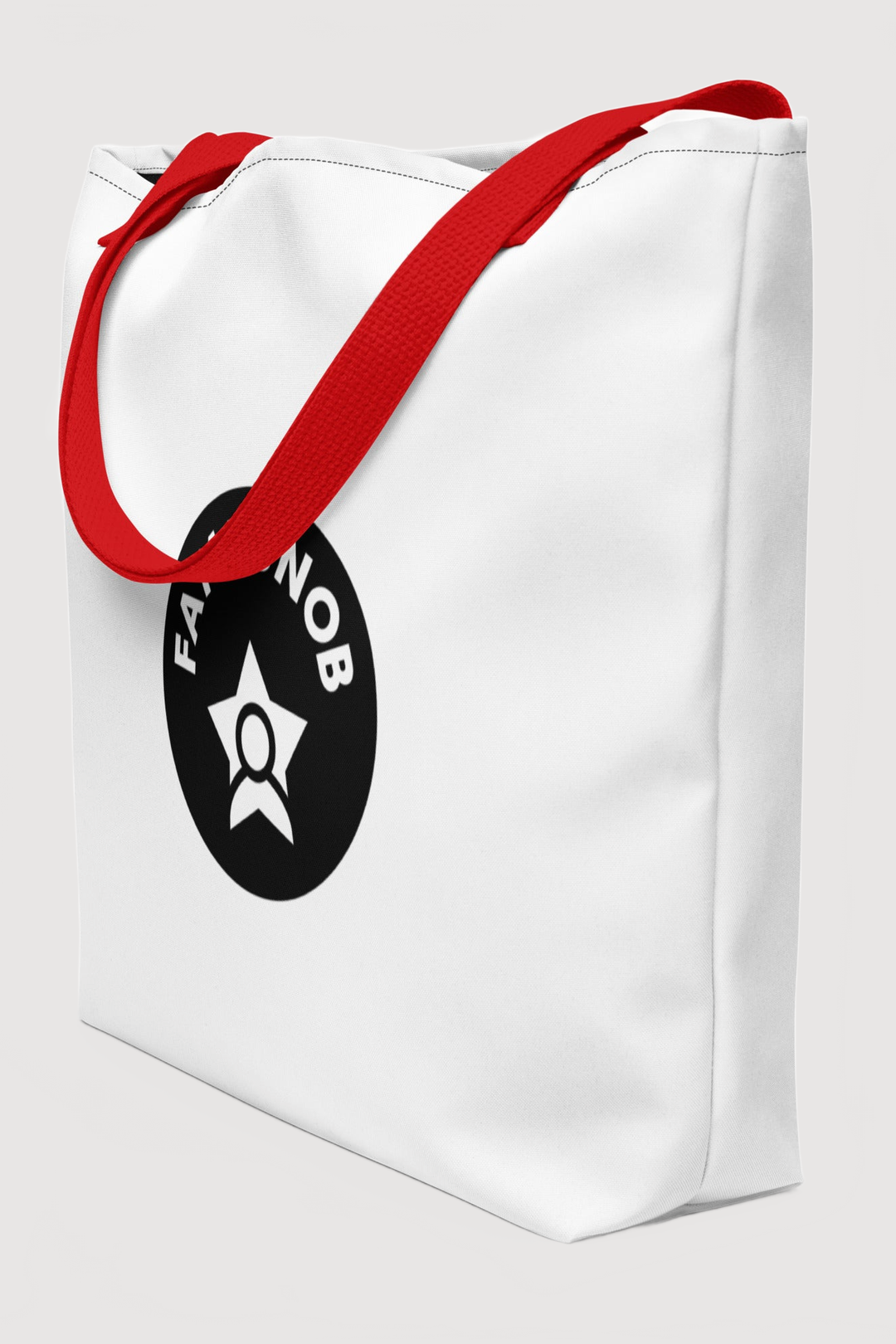 Large Beach Tote Bag w/ Pocket - Famesnob