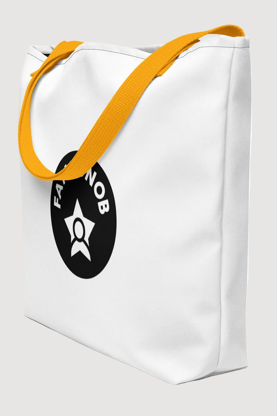Large Beach Tote Bag w/ Pocket - Famesnob