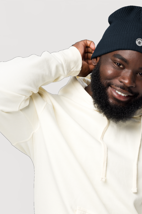 Organic Ribbed Beanie | Atlantis - Famesnob