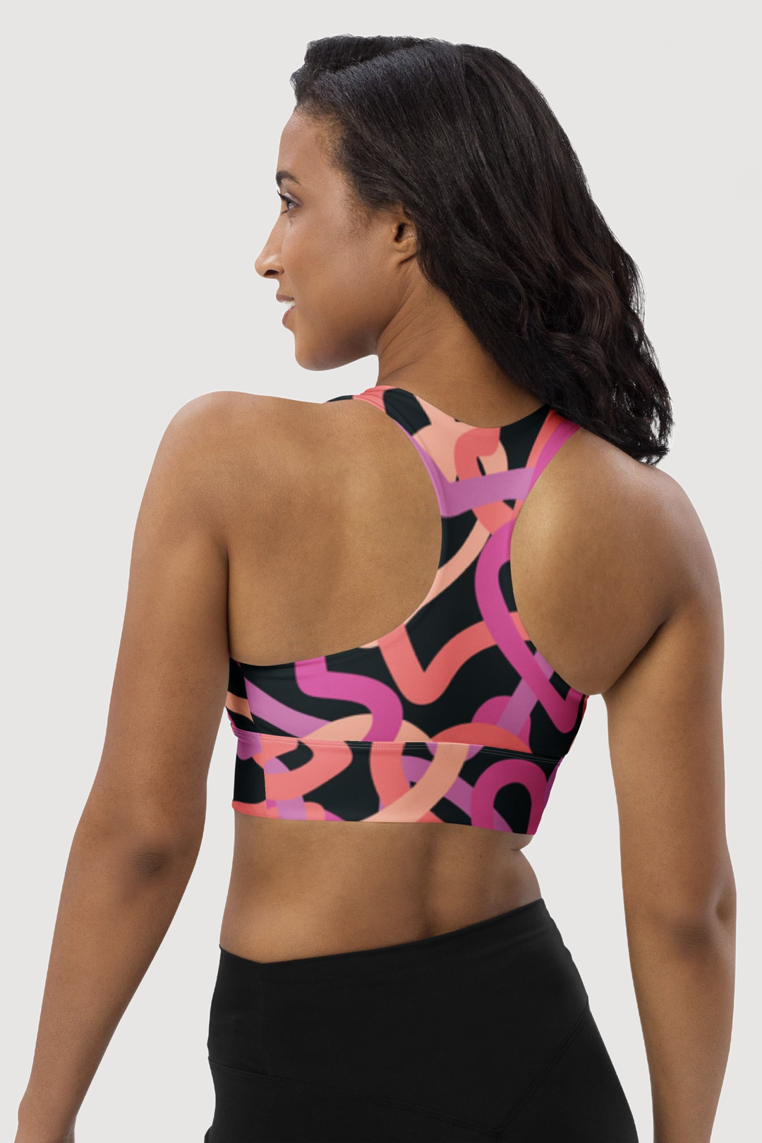 Recycle Longline Sports Bra - Famesnob