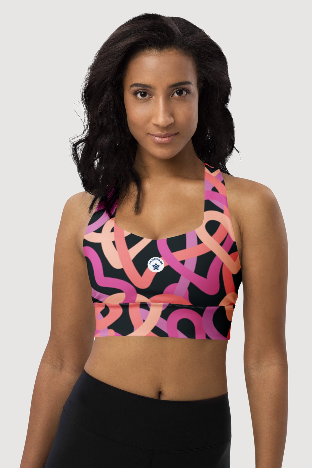 Recycle Longline Sports Bra - Famesnob