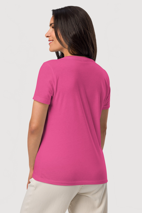 Relaxed V-Neck T-Shirt  | Bella + Canvas - Famesnob