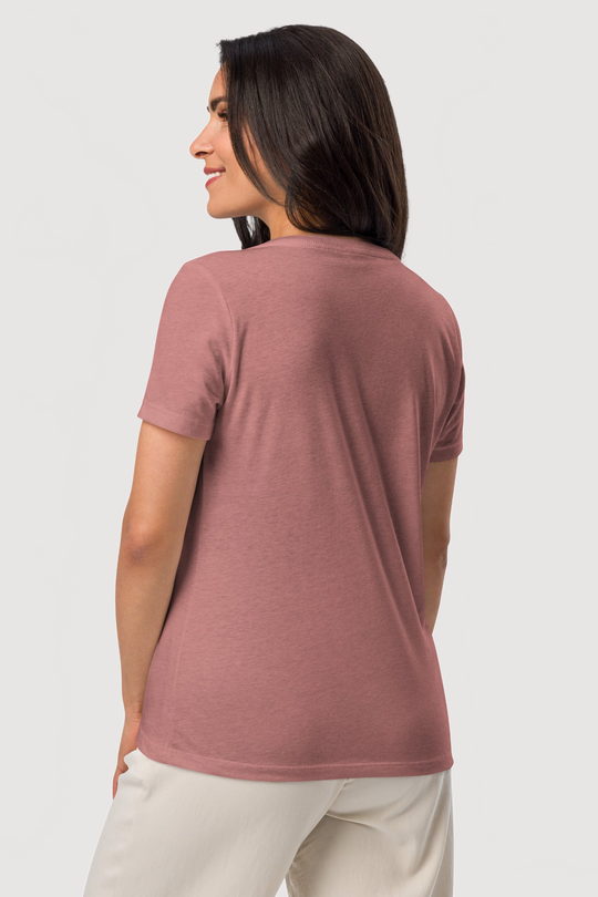 Relaxed V-Neck T-Shirt  | Bella + Canvas - Famesnob