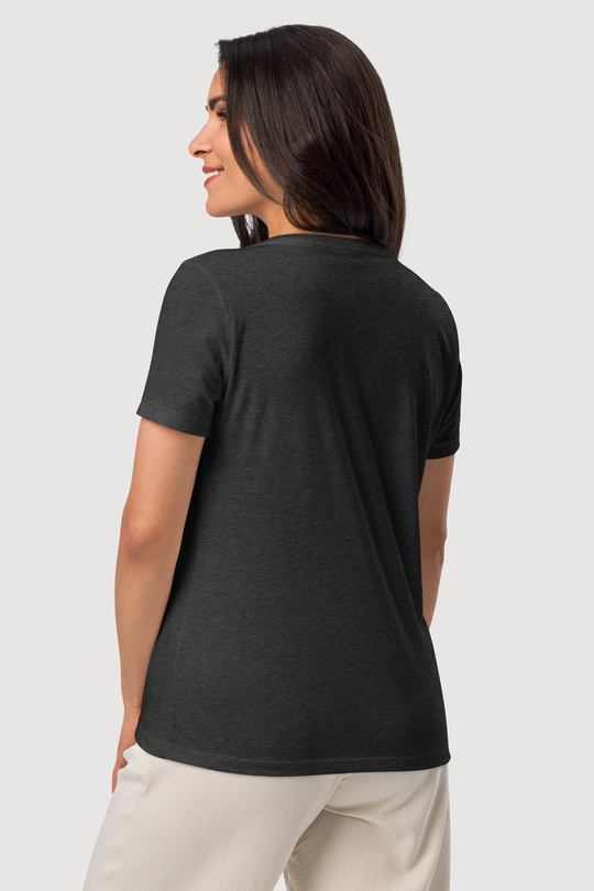 Relaxed V-Neck T-Shirt  | Bella + Canvas - Famesnob