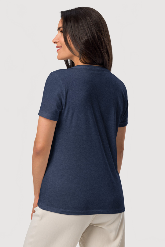 Relaxed V-Neck T-Shirt  | Bella + Canvas - Famesnob