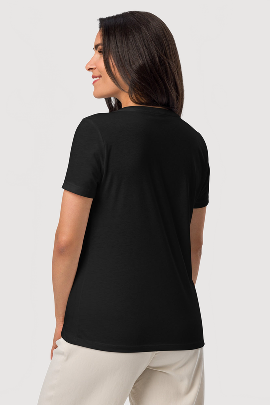 Relaxed V-Neck T-Shirt  | Bella + Canvas - Famesnob