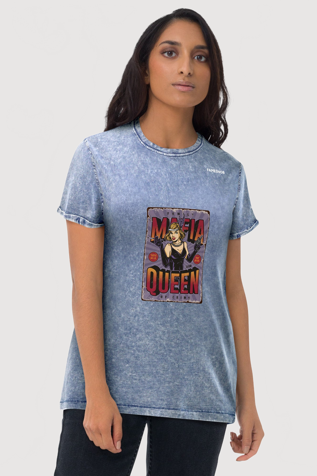 Unisex Denim T-shirt | Husky - Famesnob