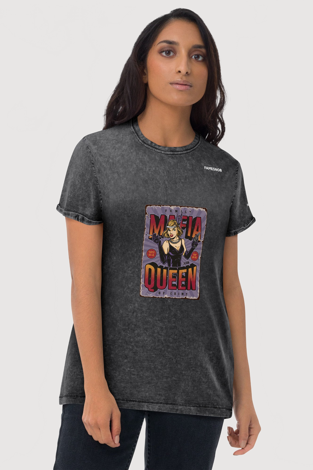 Unisex Denim T-shirt | Husky - Famesnob