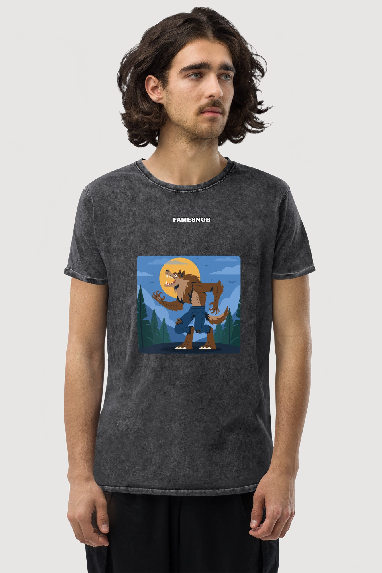 Unisex Denim T-Shirt | Husky - Famesnob