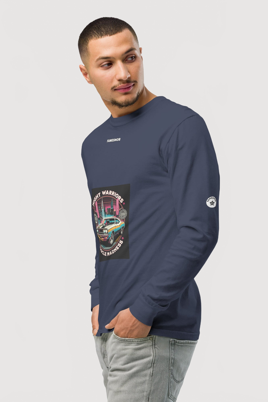 Unisex Garment-Dyed Long-Sleeve Shirt - Famesnob