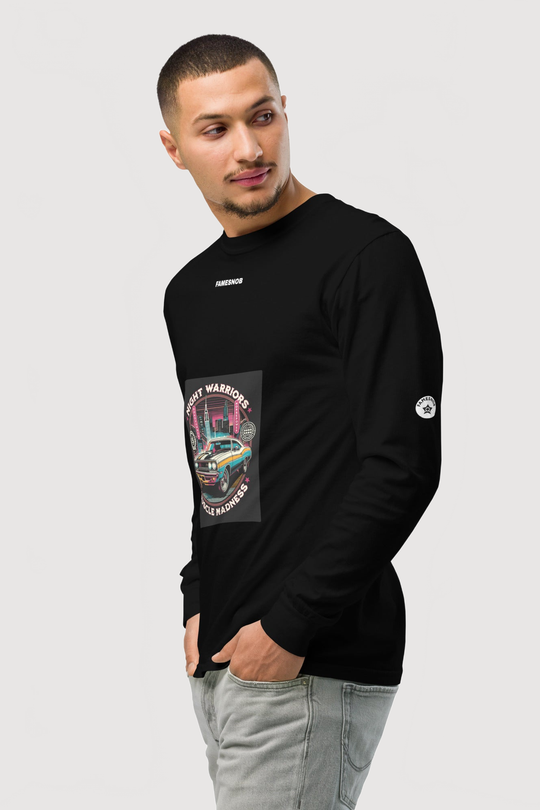 Unisex Garment-Dyed Long-Sleeve Shirt - Famesnob