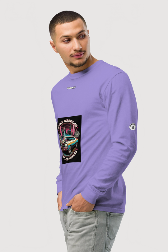 Unisex Garment-Dyed Long-Sleeve Shirt - Famesnob