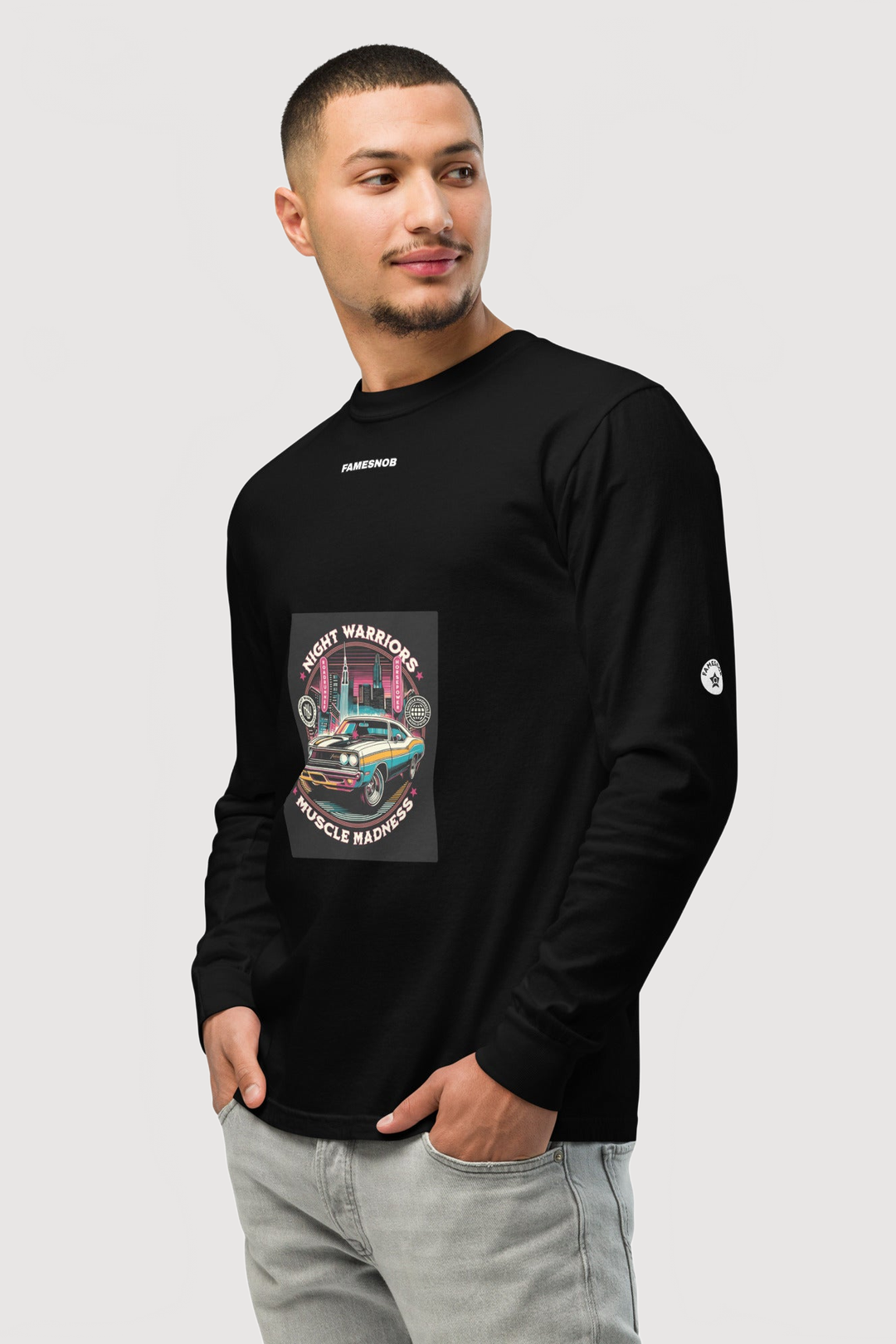 Unisex Garment-Dyed Long-Sleeve Shirt - Famesnob