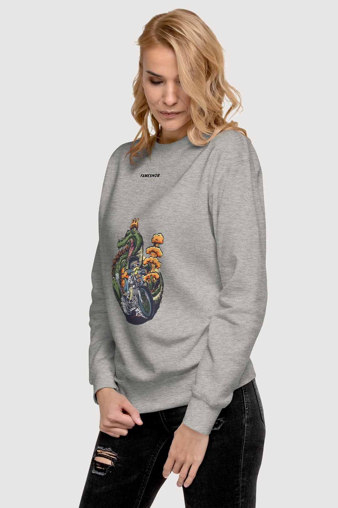 Unisex Premium Sweatshirt | Cotton Heritage - Famesnob