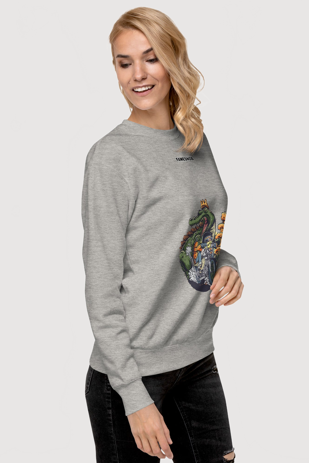 Unisex Premium Sweatshirt | Cotton Heritage - Famesnob
