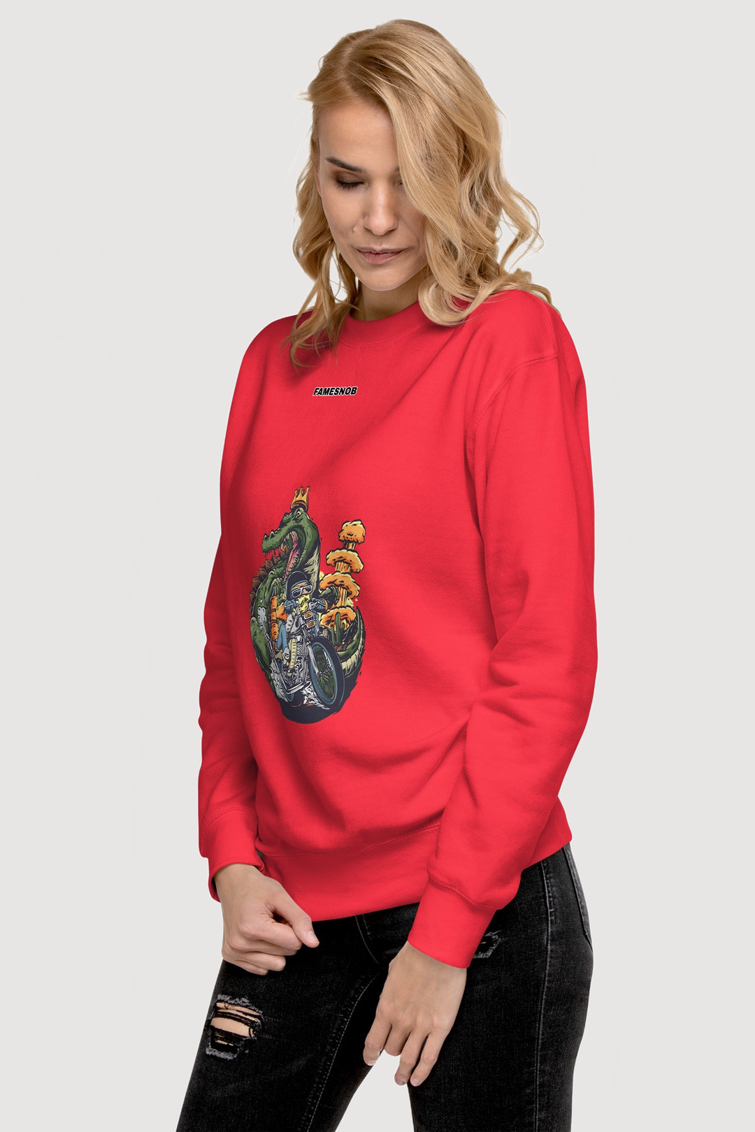 Unisex Premium Sweatshirt | Cotton Heritage - Famesnob