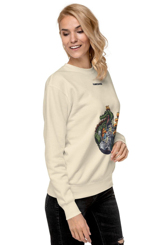Unisex Premium Sweatshirt | Cotton Heritage - Famesnob