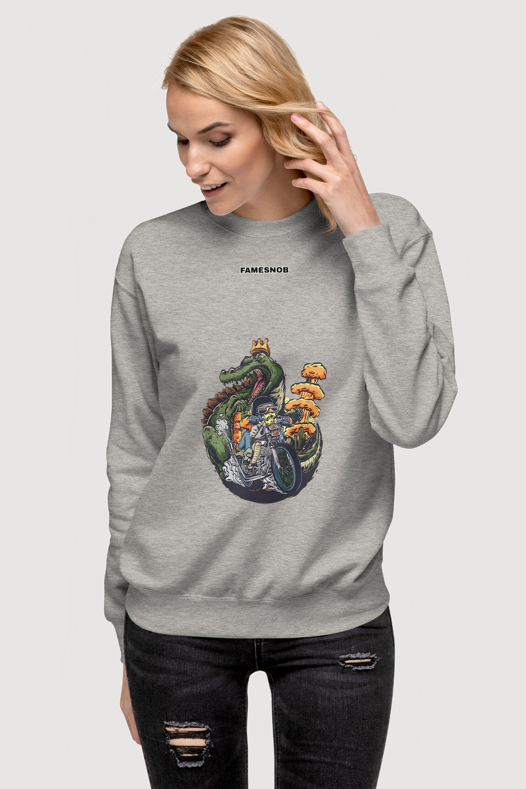 Unisex Premium Sweatshirt | Cotton Heritage - Famesnob