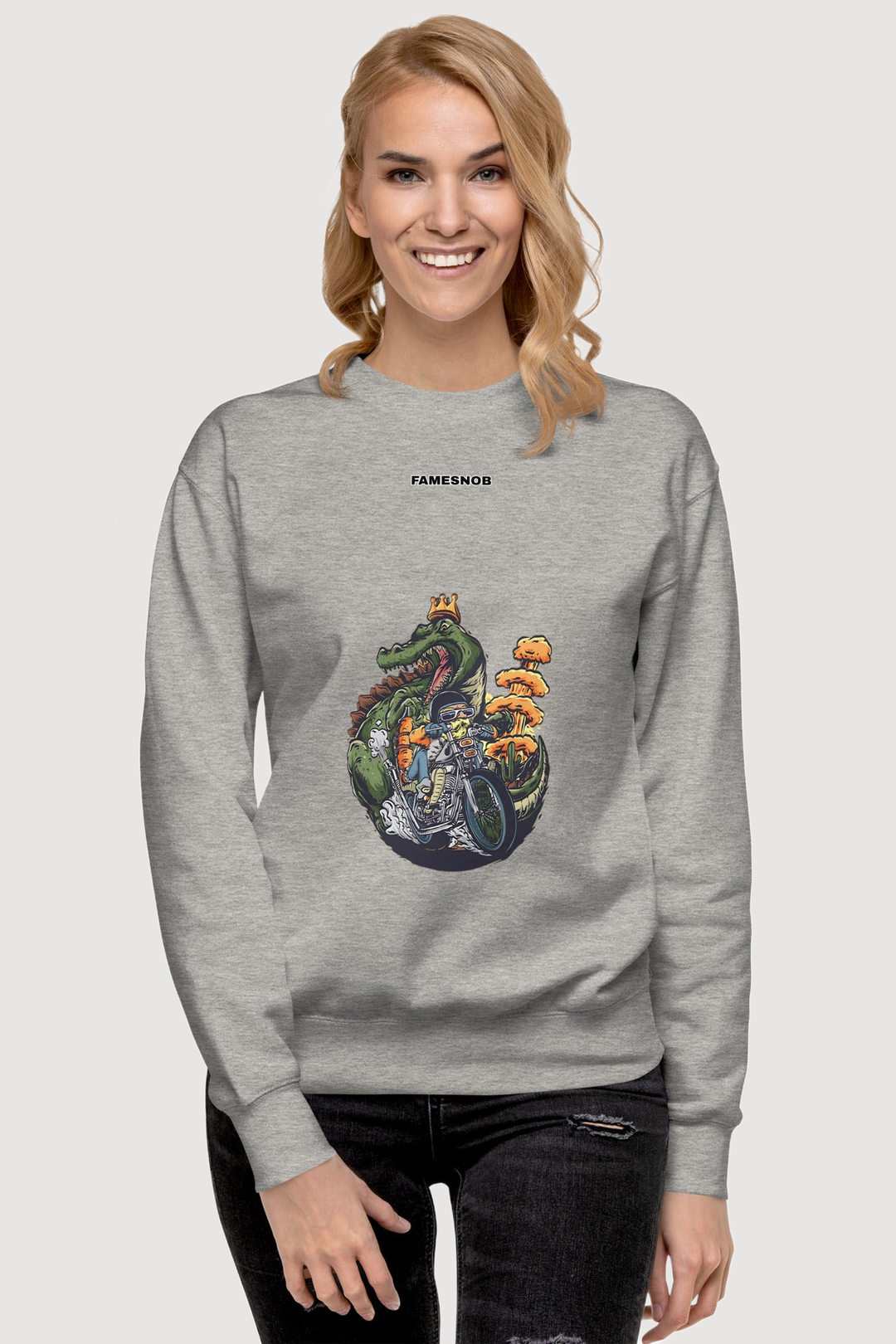 Unisex Premium Sweatshirt | Cotton Heritage - Famesnob