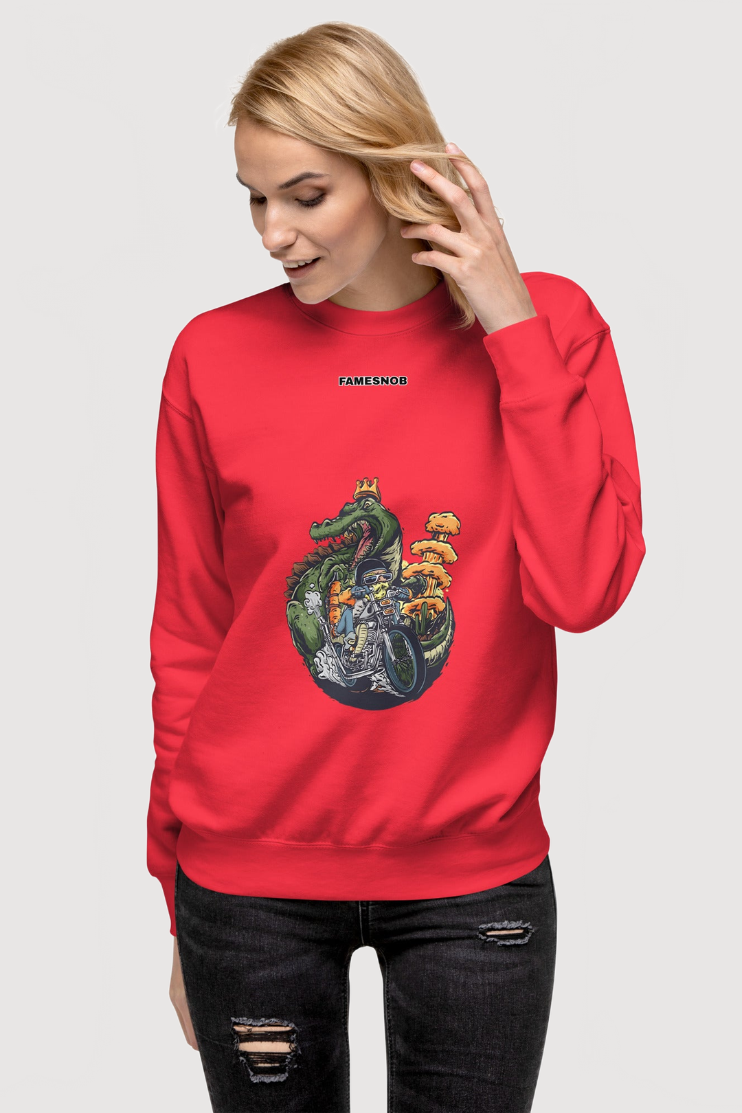 Unisex Premium Sweatshirt | Cotton Heritage - Famesnob