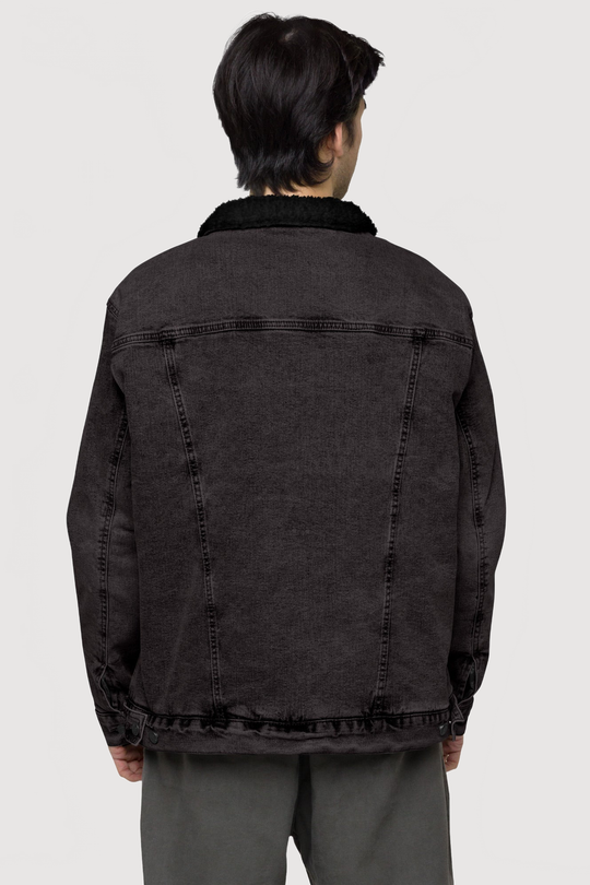 Unisex Sherpa Denim Jacket | Threadfast Apparel - Famesnob