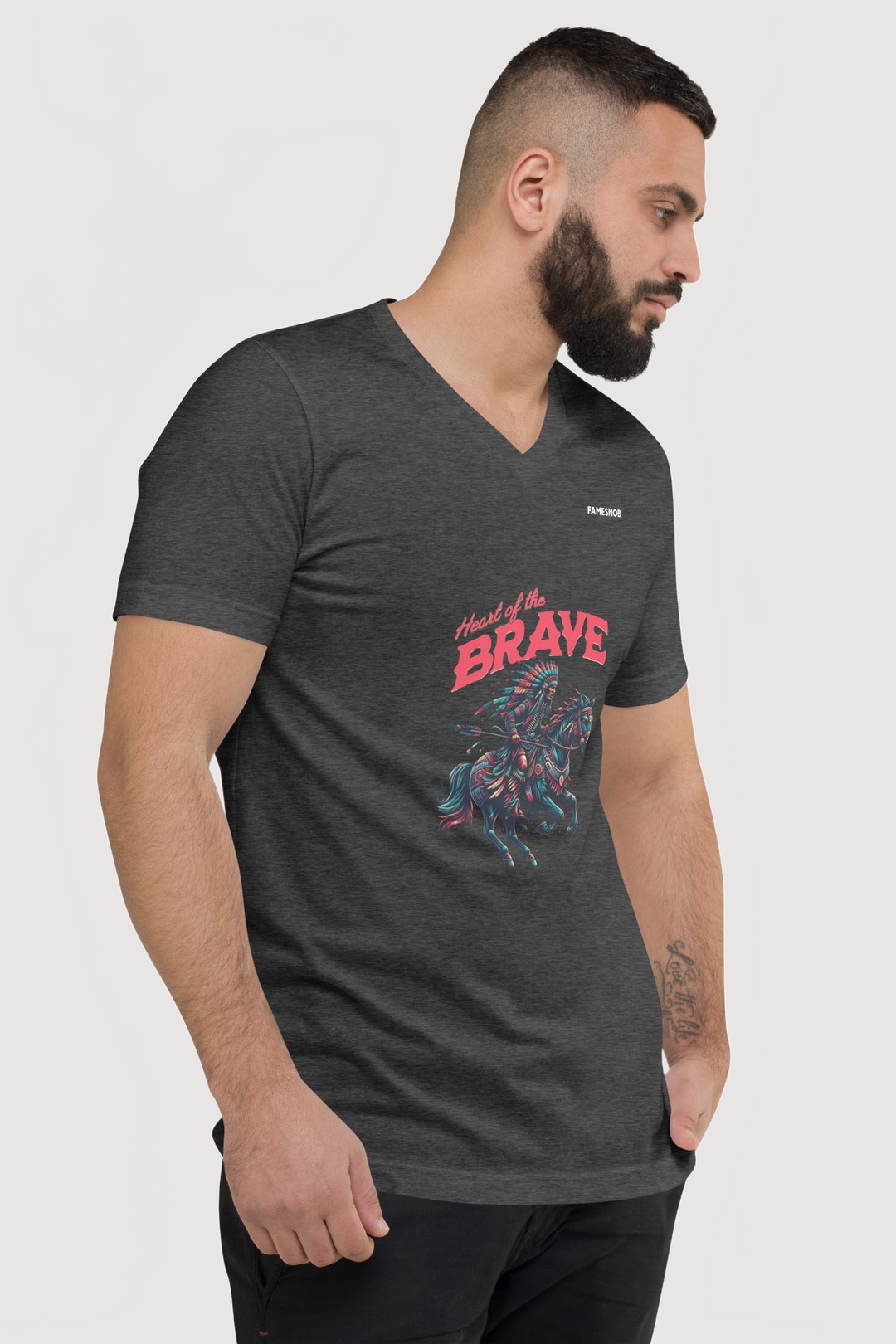 Unisex V-Neck T-Shirt | Bella + Canvas - Famesnob