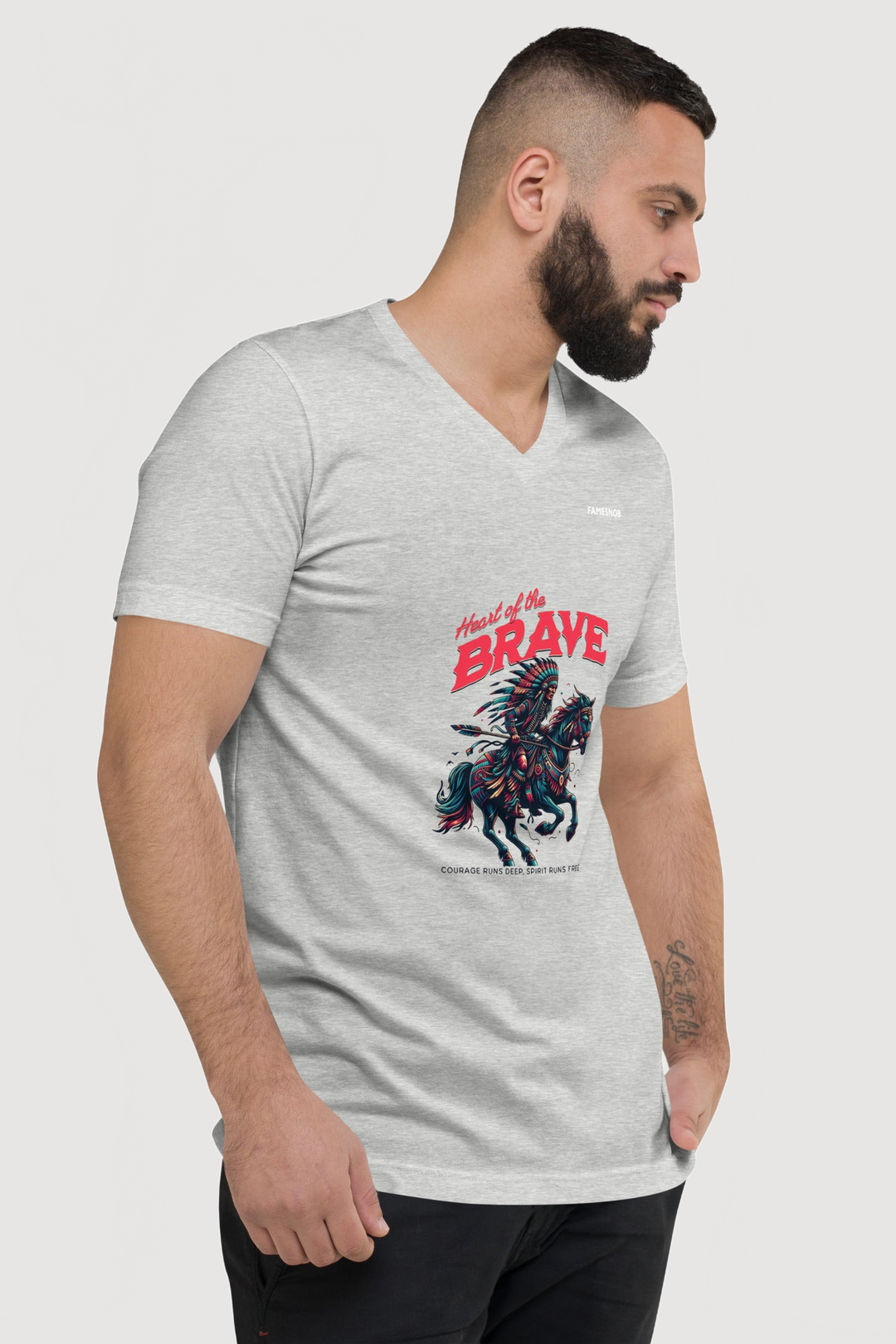 Unisex V-Neck T-Shirt | Bella + Canvas - Famesnob