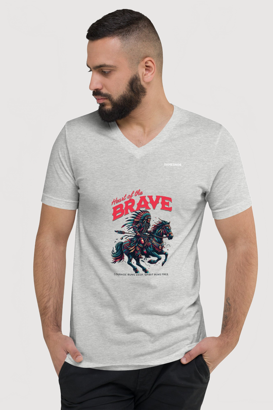 Unisex V-Neck T-Shirt | Bella + Canvas - Famesnob