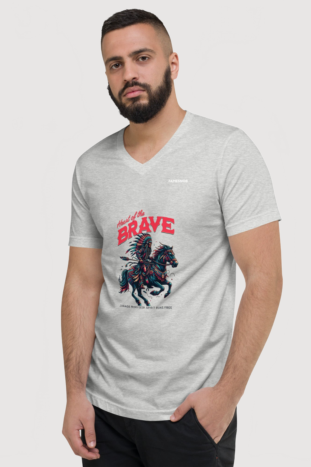 Unisex V-Neck T-Shirt | Bella + Canvas - Famesnob