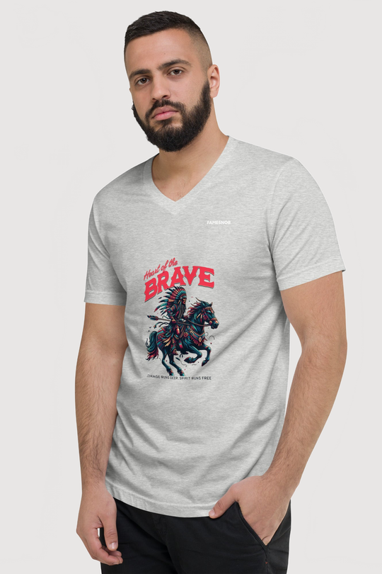 Unisex V-Neck T-Shirt | Bella + Canvas - Famesnob