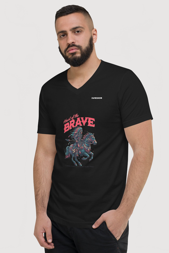 Unisex V-Neck T-Shirt | Bella + Canvas - Famesnob