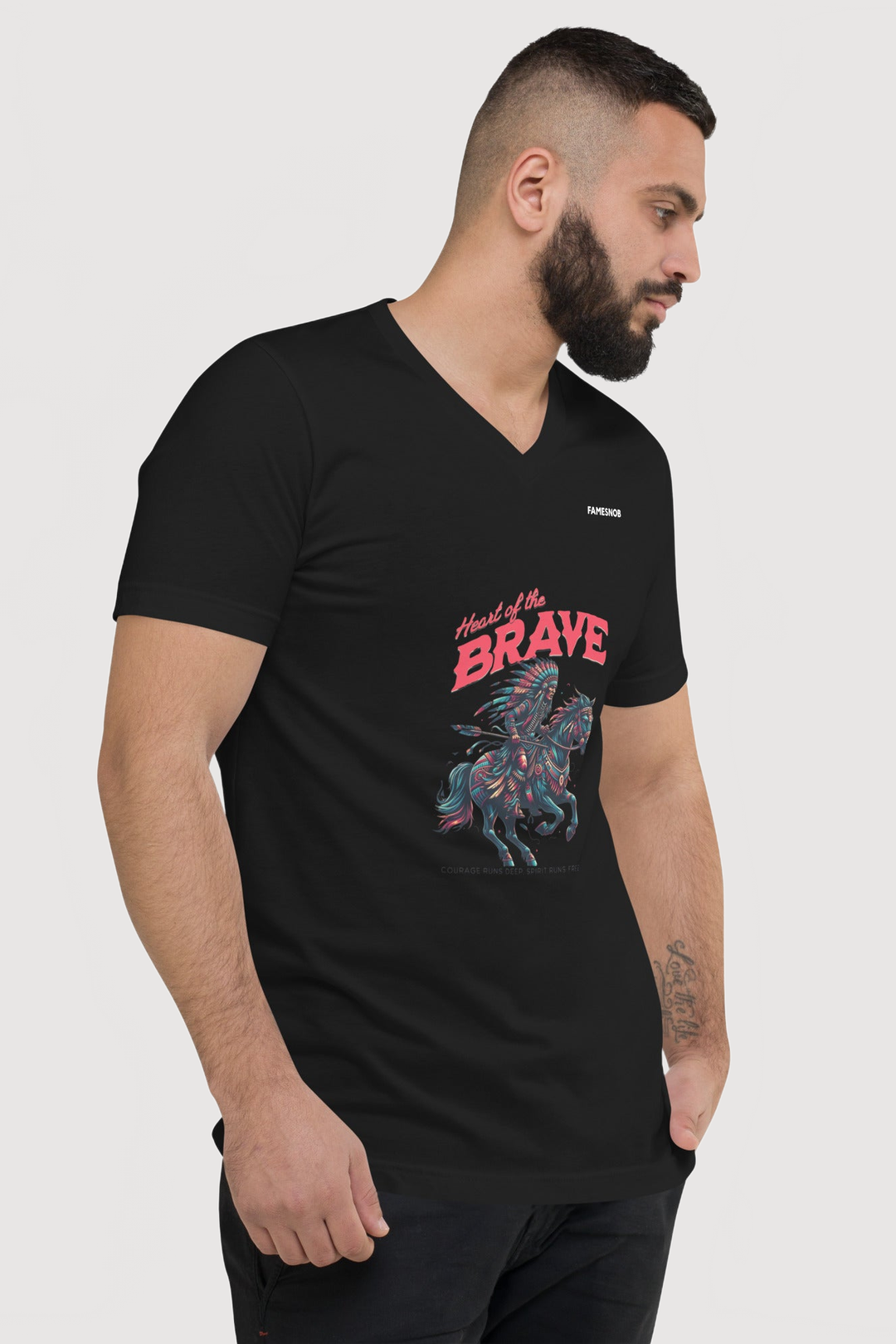Unisex V-Neck T-Shirt | Bella + Canvas - Famesnob