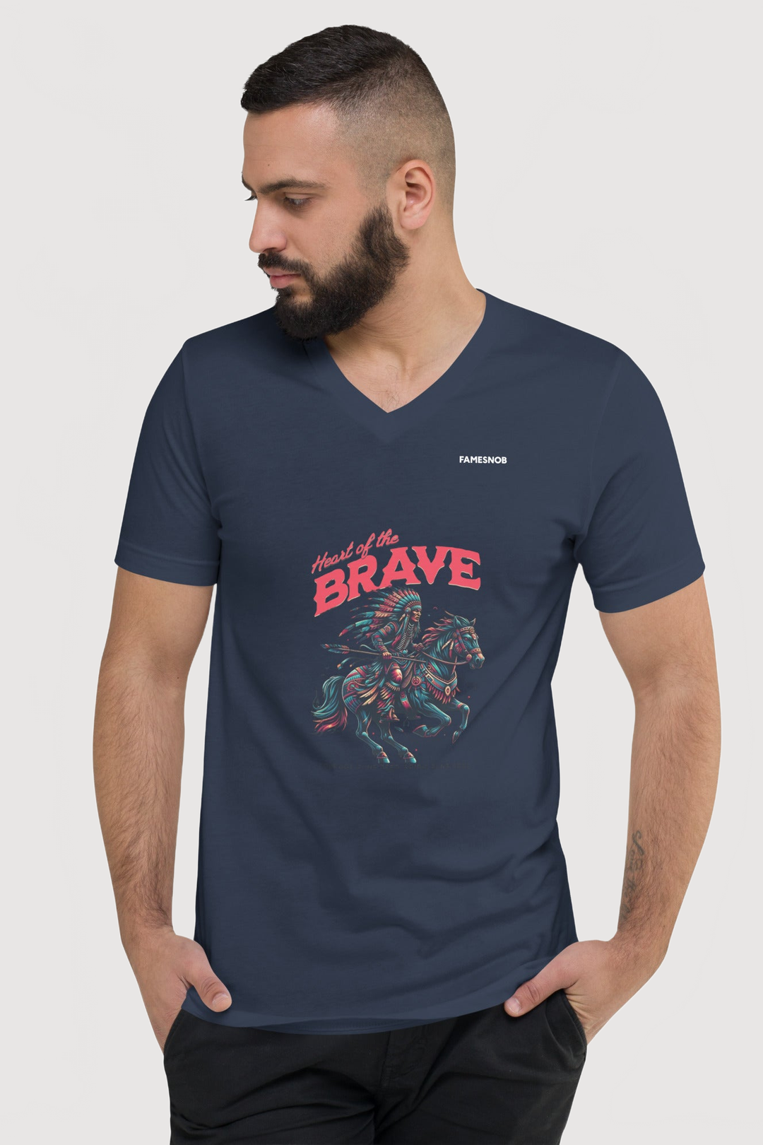 Unisex V-Neck T-Shirt | Bella + Canvas - Famesnob