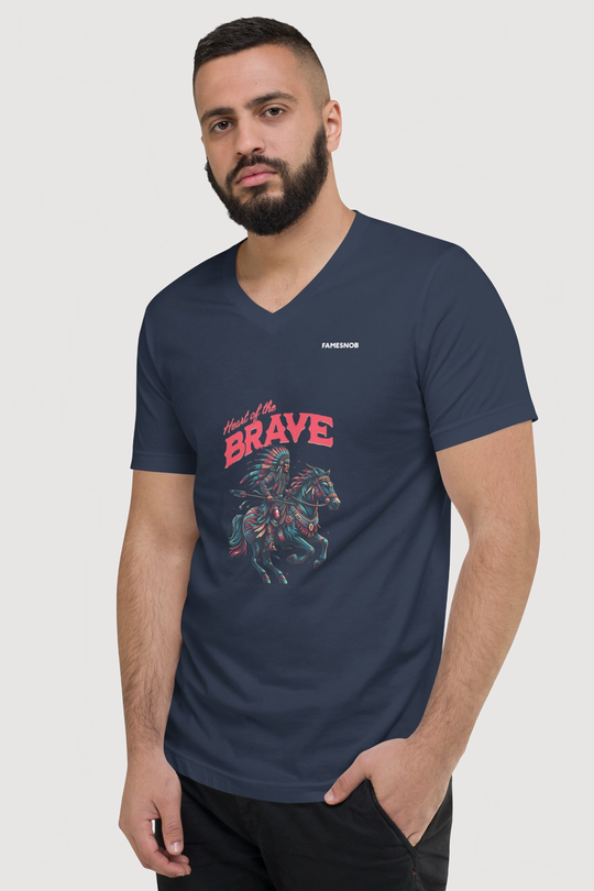 Unisex V-Neck T-Shirt | Bella + Canvas - Famesnob