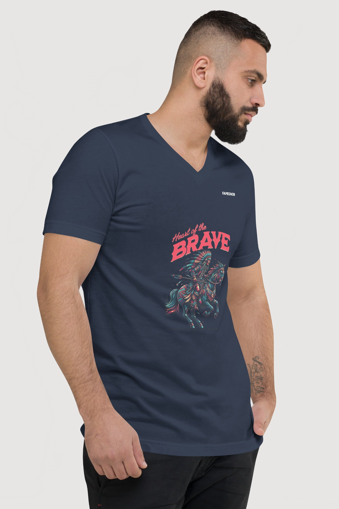Unisex V-Neck T-Shirt | Bella + Canvas - Famesnob