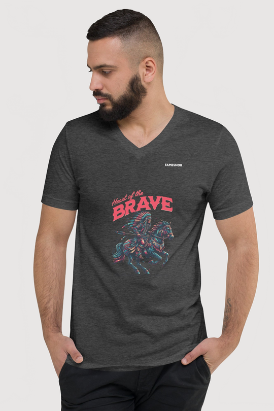 Unisex V-Neck T-Shirt | Bella + Canvas - Famesnob