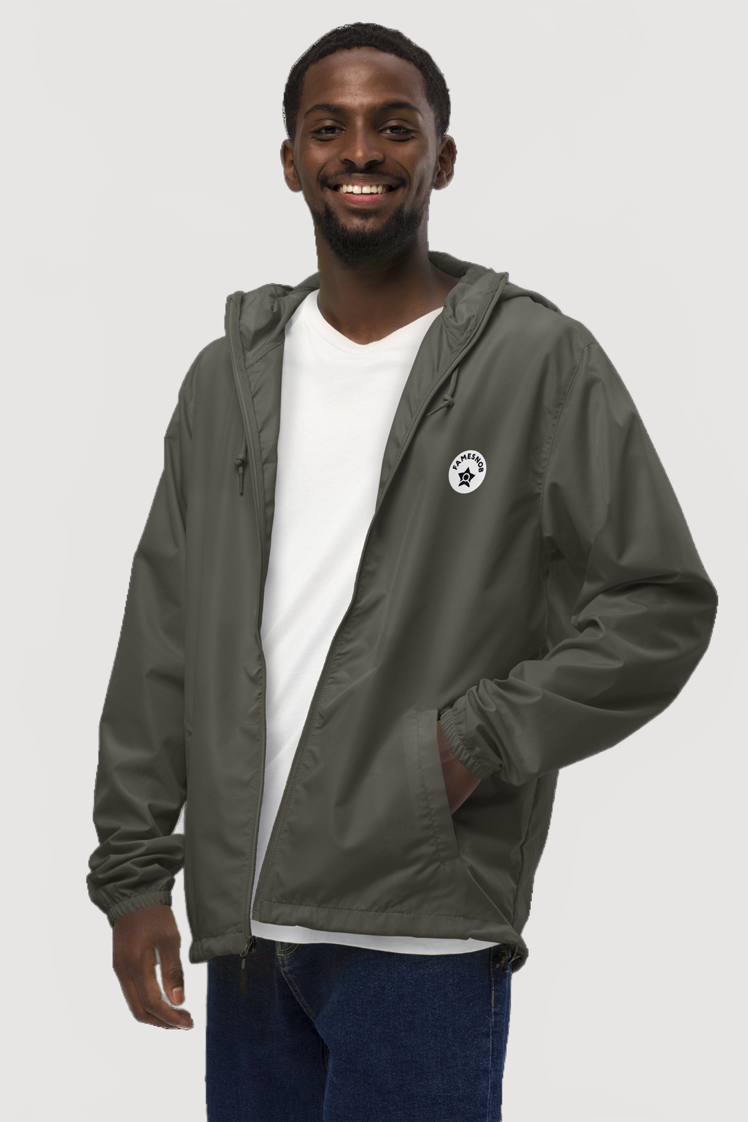 Unisex Zip Up Windbreaker - Famesnob