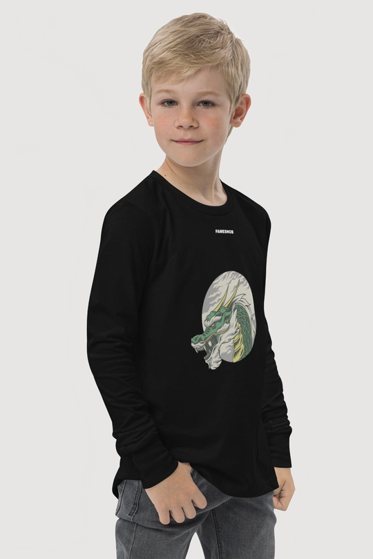 Youth Long Sleeve T-shirts | Bella + Canvas - Famesnob
