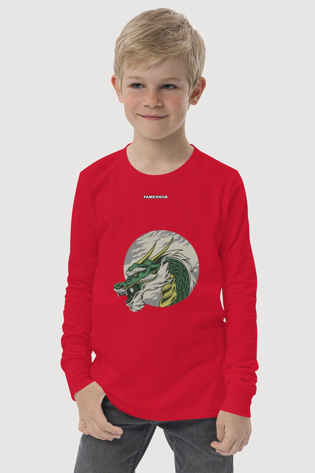 Youth Long Sleeve T-shirts | Bella + Canvas - Famesnob
